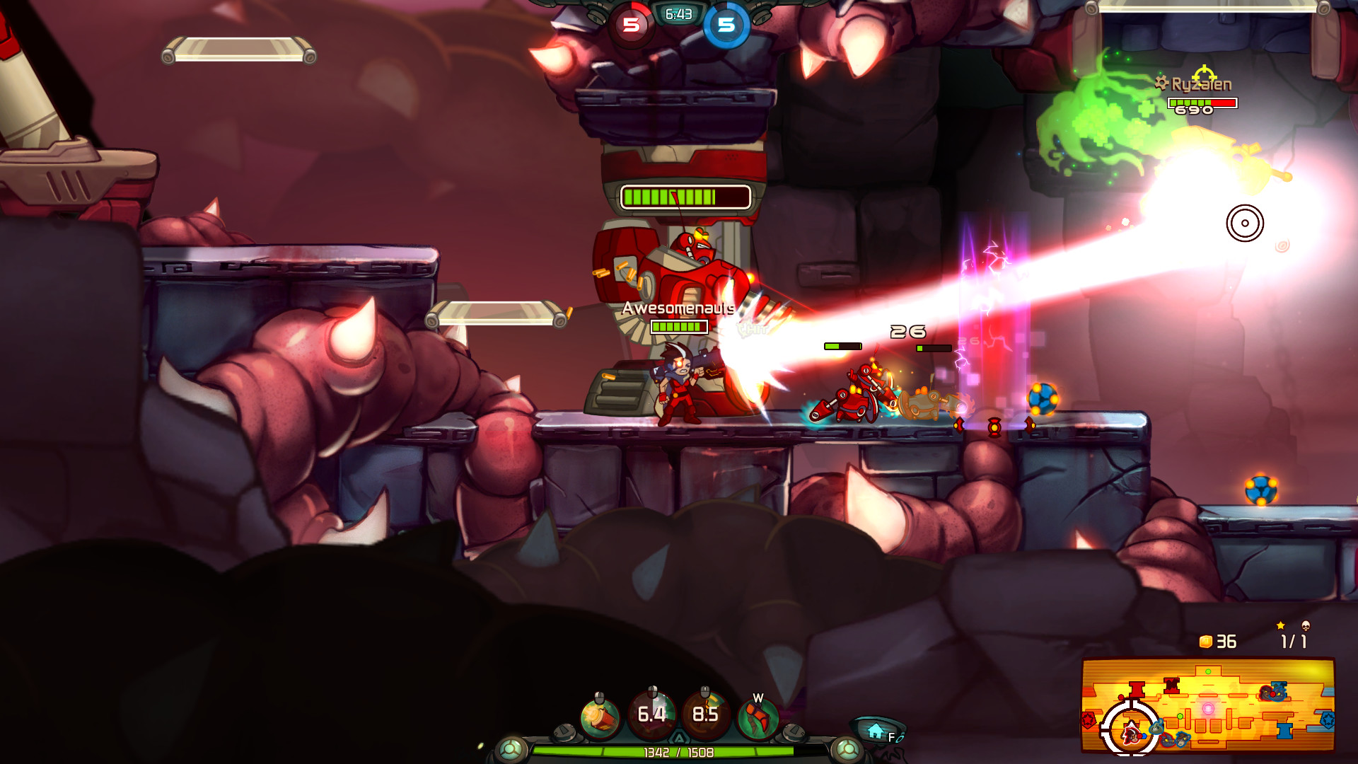 Captura 6: Awesomenauts