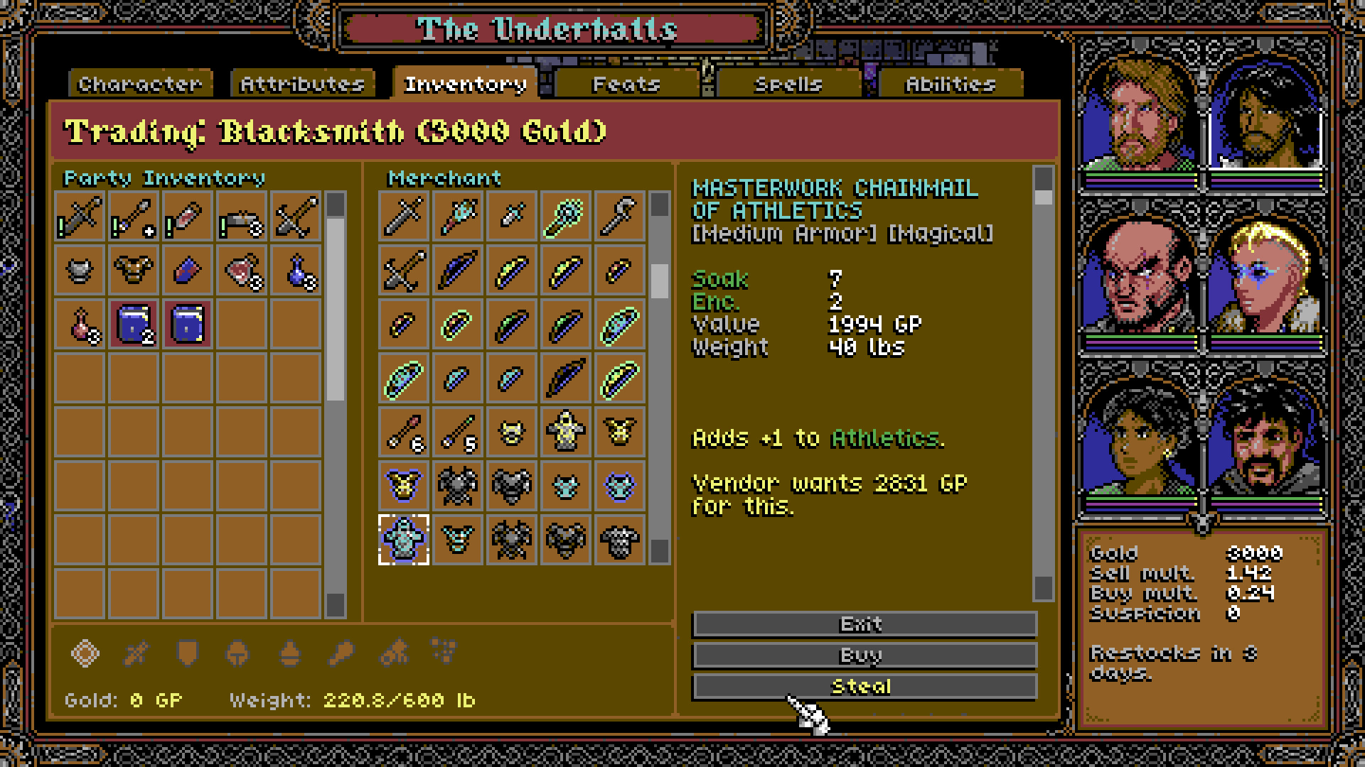 Captura: SKALD: Against the Black Priory