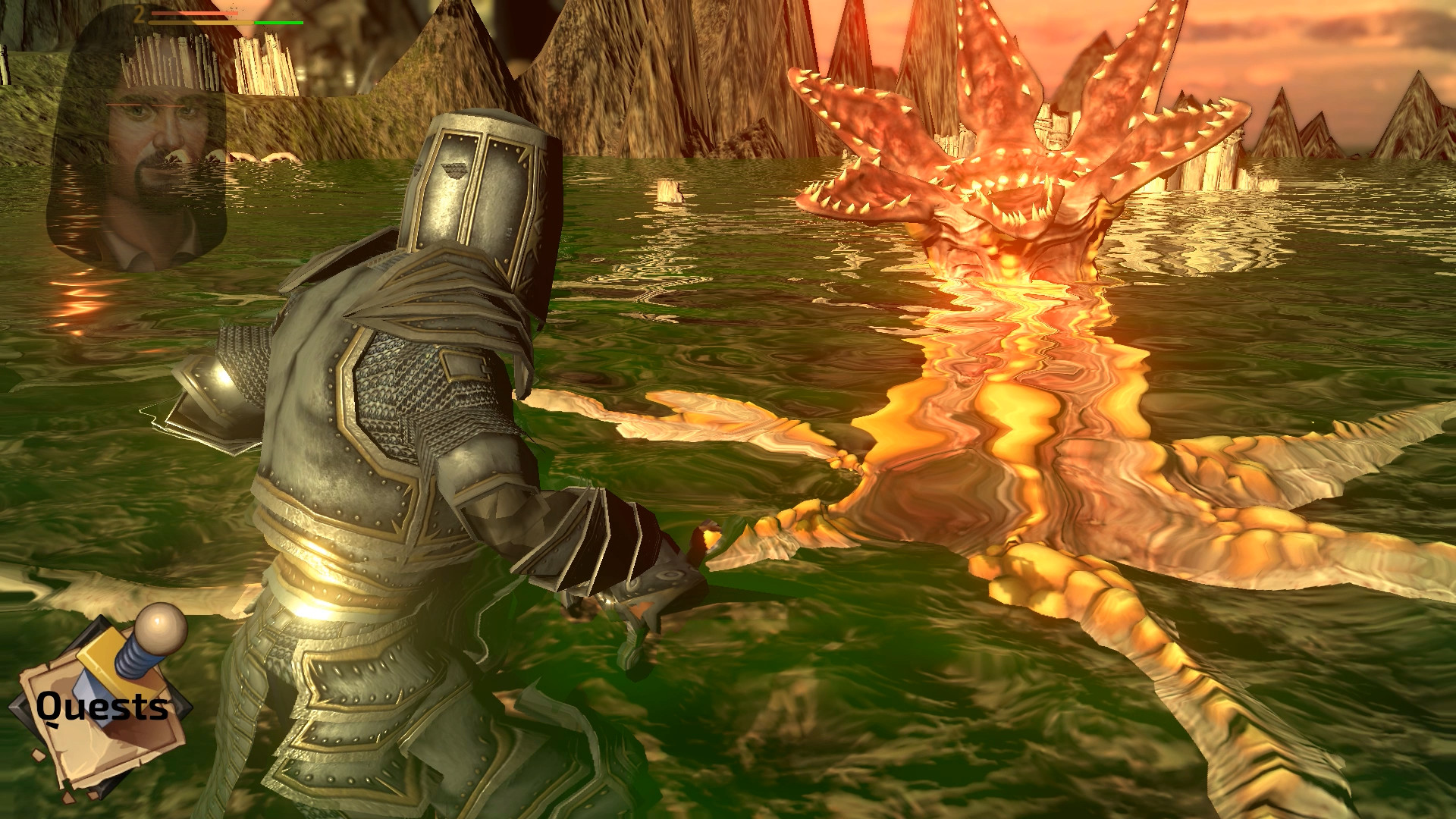 Captura 6: The Monk and the Warrior. The Heart of the King.