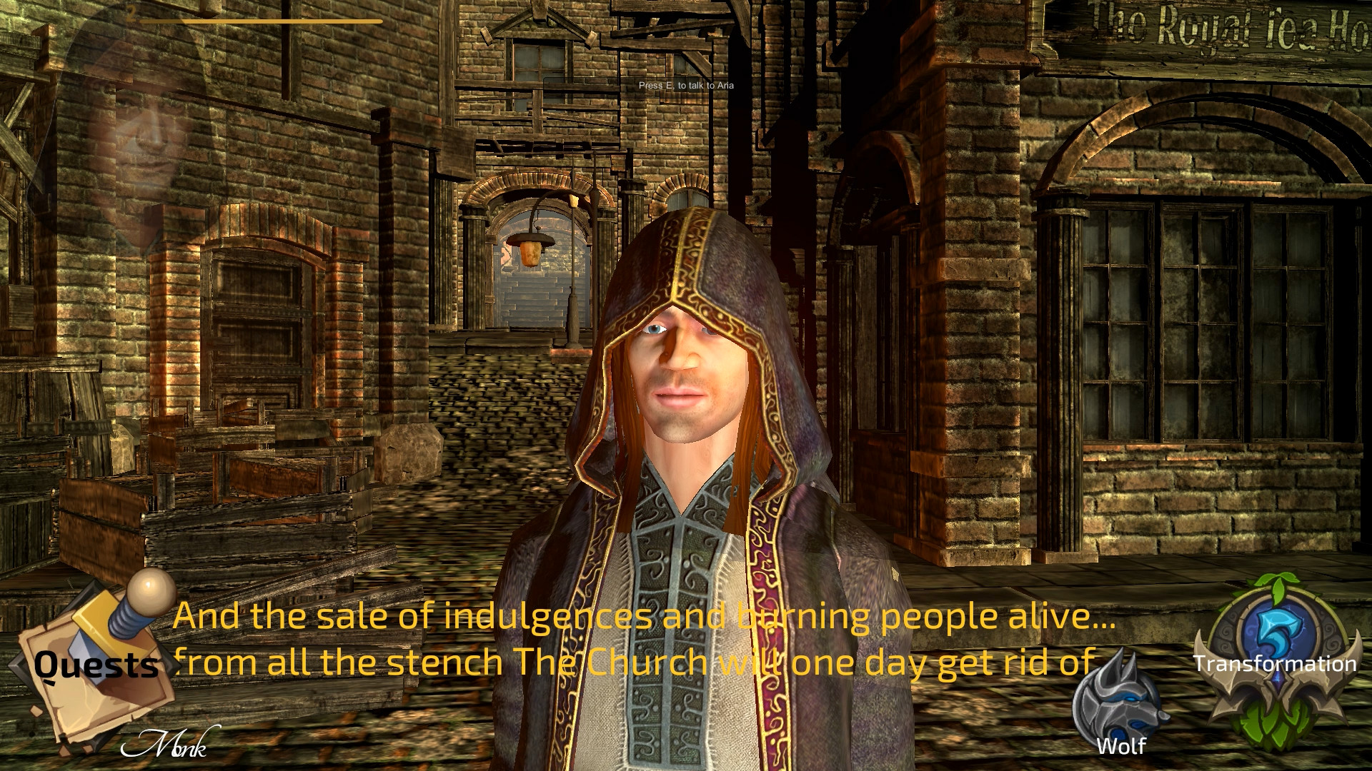 Captura 7: The Monk and the Warrior. The Heart of the King.