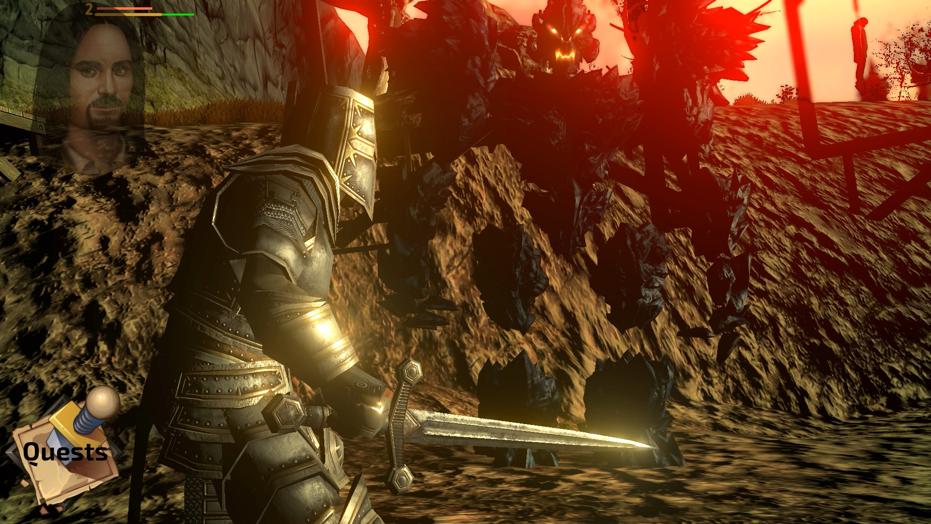 Captura 8: The Monk and the Warrior. The Heart of the King.