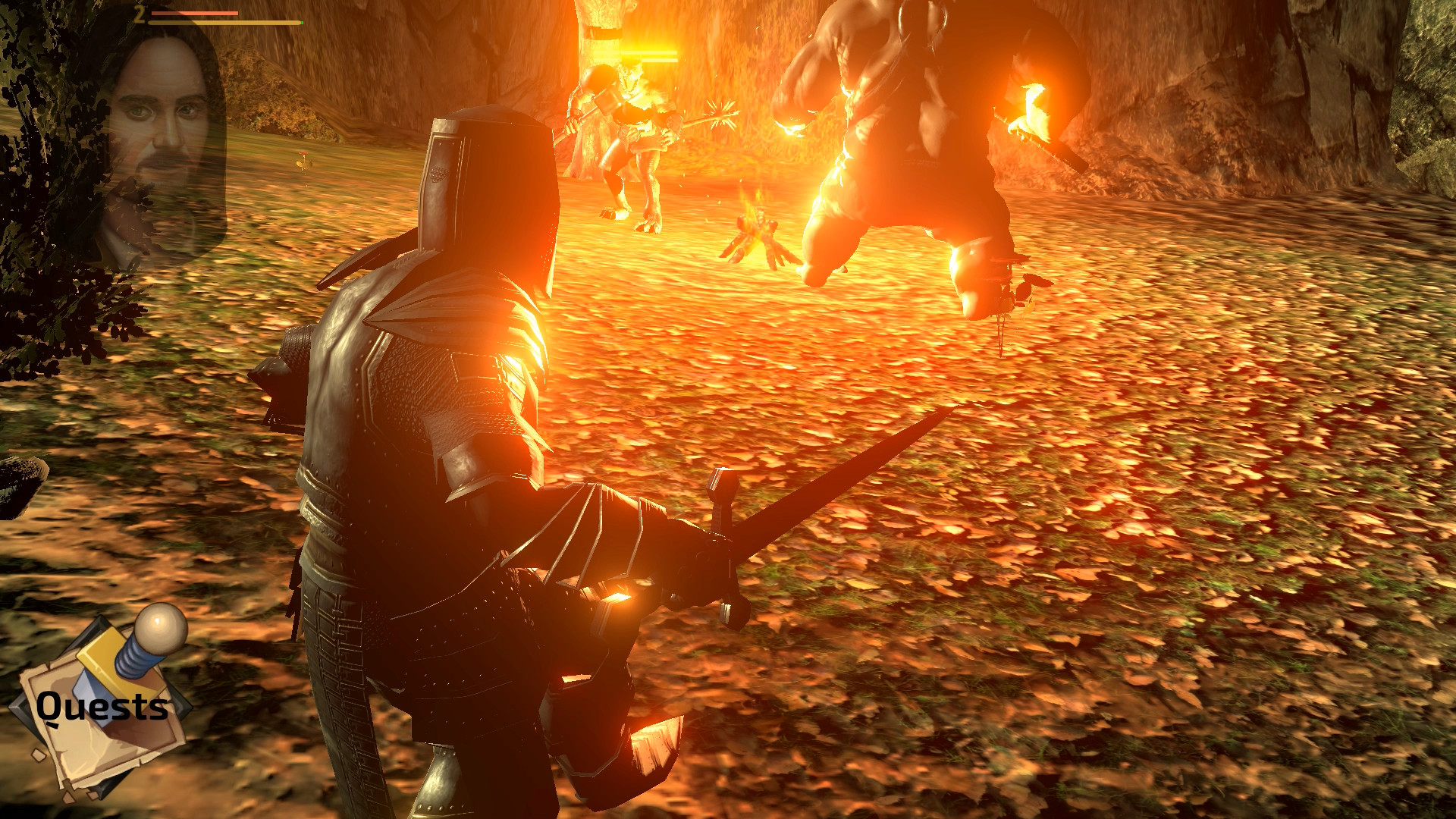 Captura 9: The Monk and the Warrior. The Heart of the King.