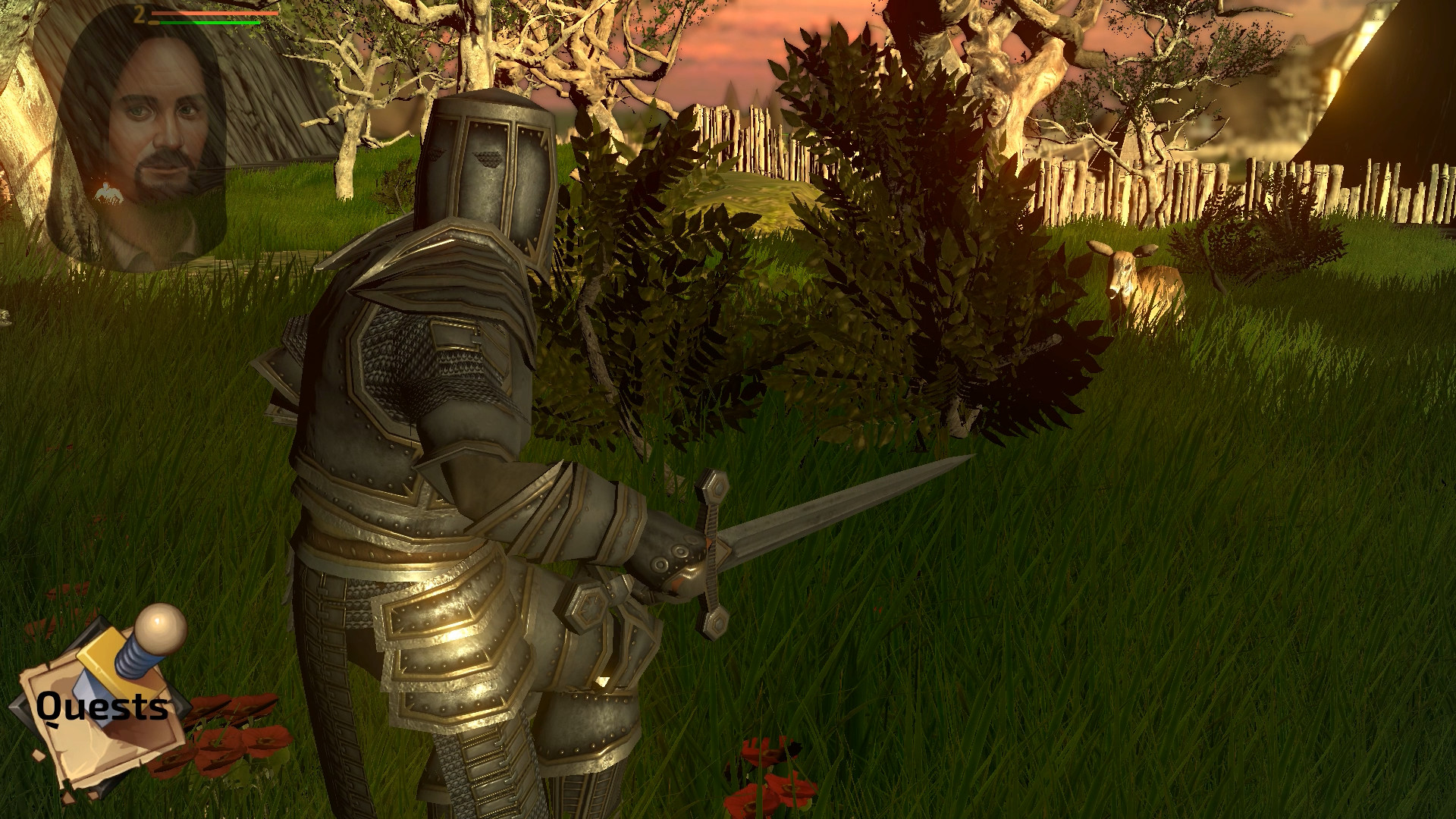 Captura 10: The Monk and the Warrior. The Heart of the King.