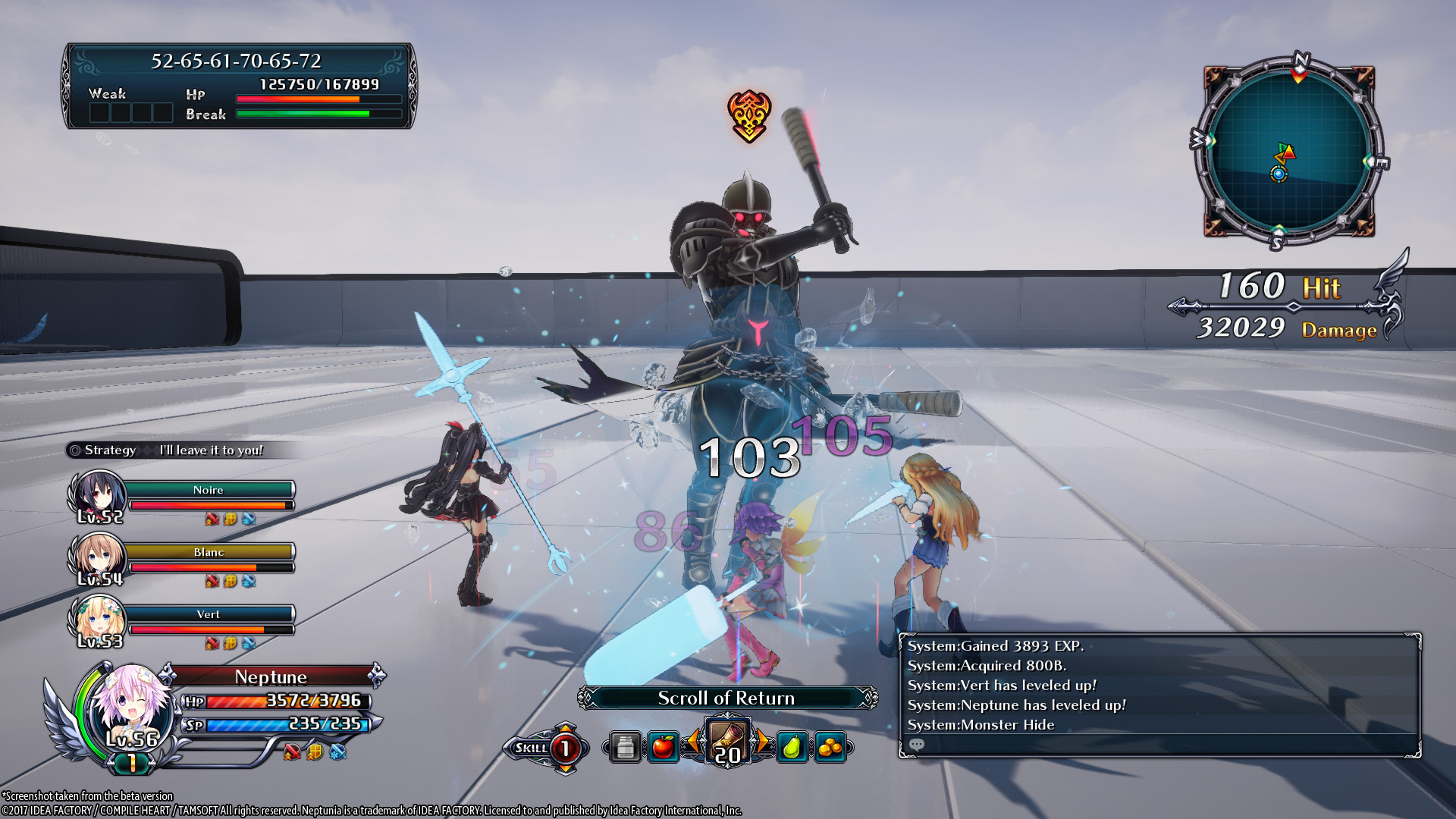 Captura 16: Cyberdimension Neptunia: 4 Goddesses Online