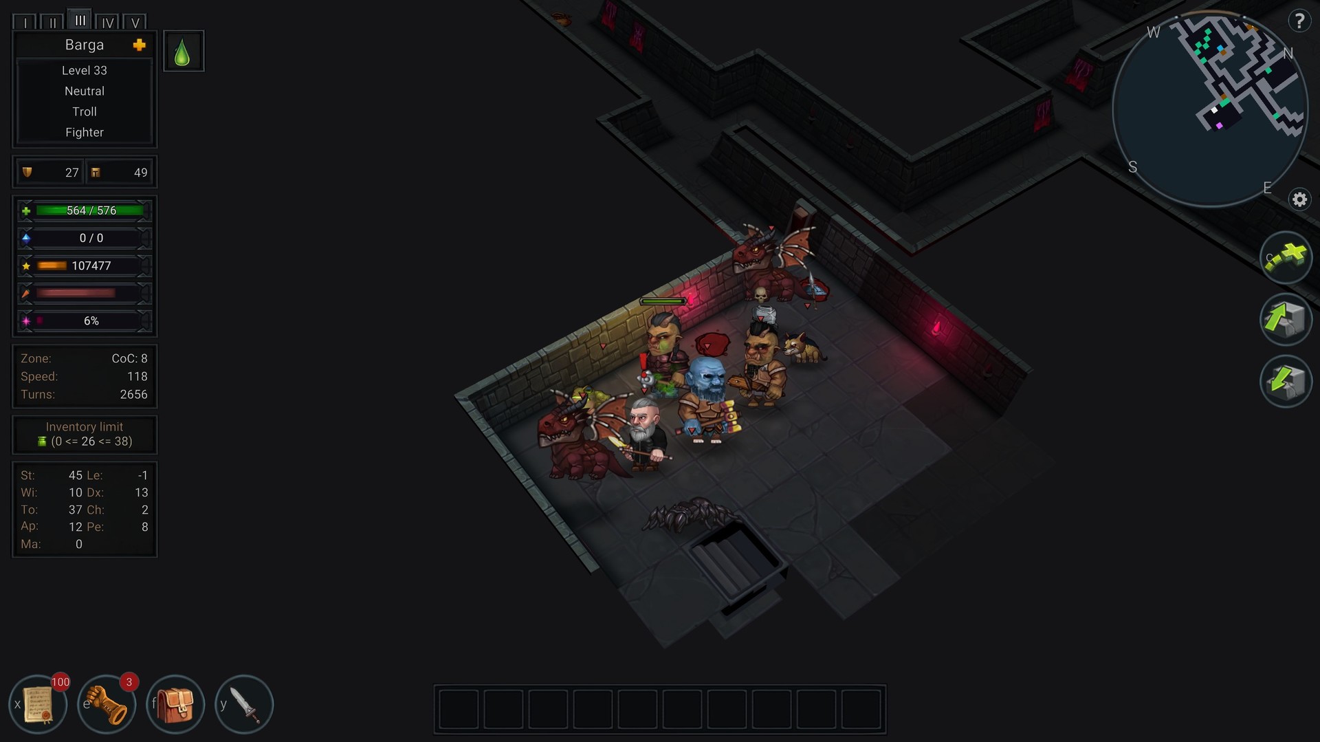 Captura 13: Ultimate ADOM - Caverns of Chaos