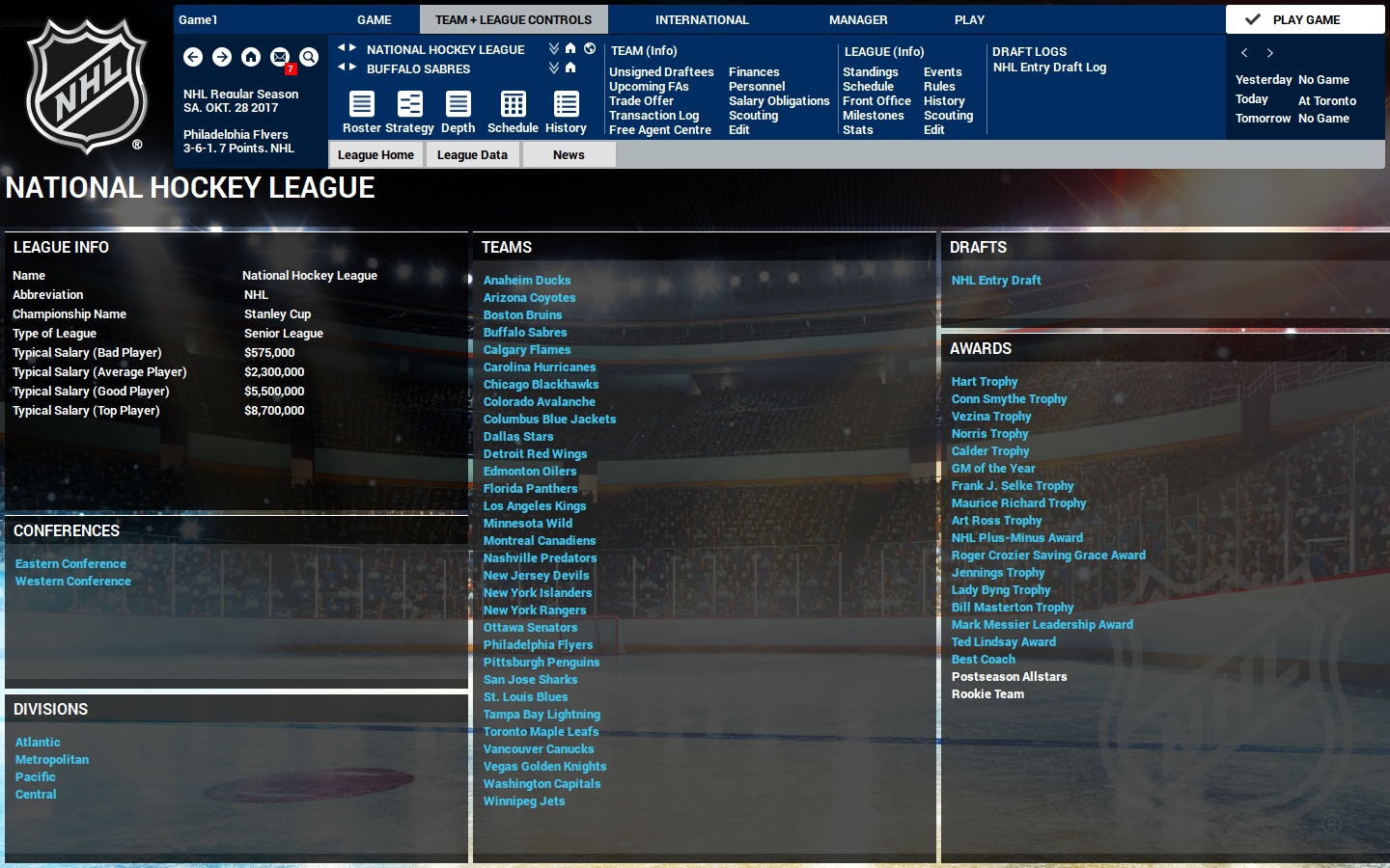 Captura 12: Franchise Hockey Manager 4