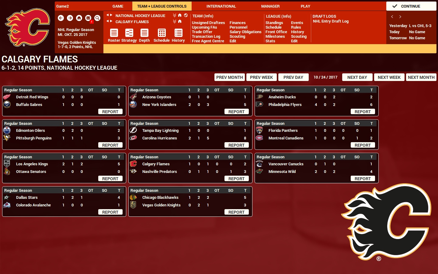 Captura: Franchise Hockey Manager 4