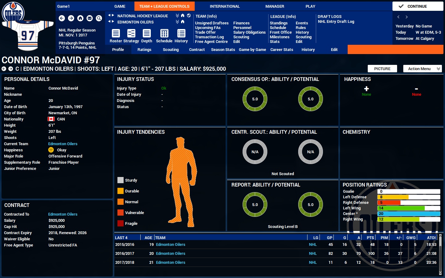 Captura: Franchise Hockey Manager 4