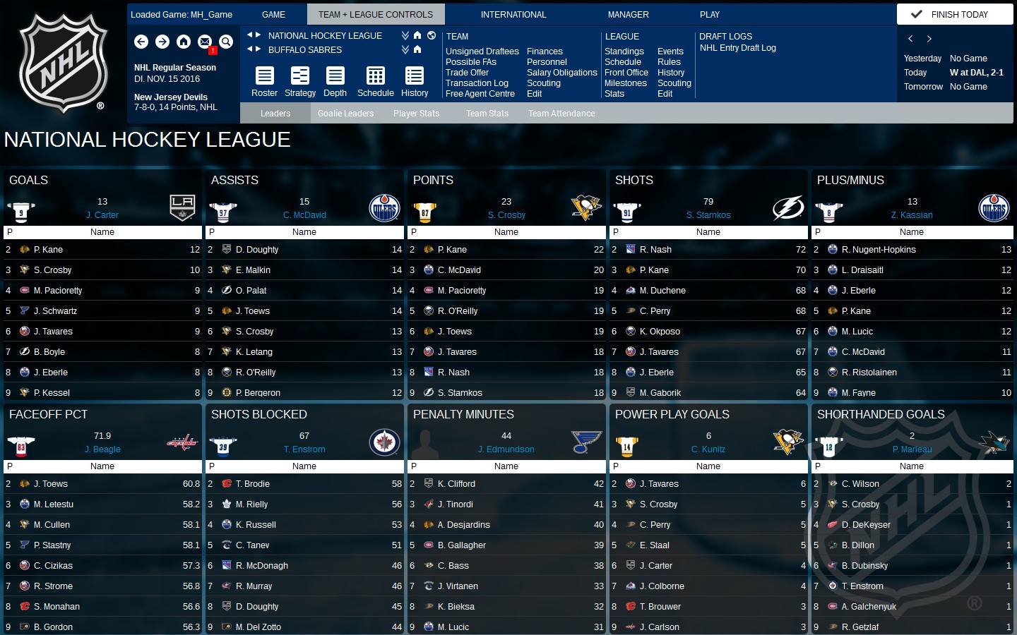 Captura 11: Franchise Hockey Manager 3