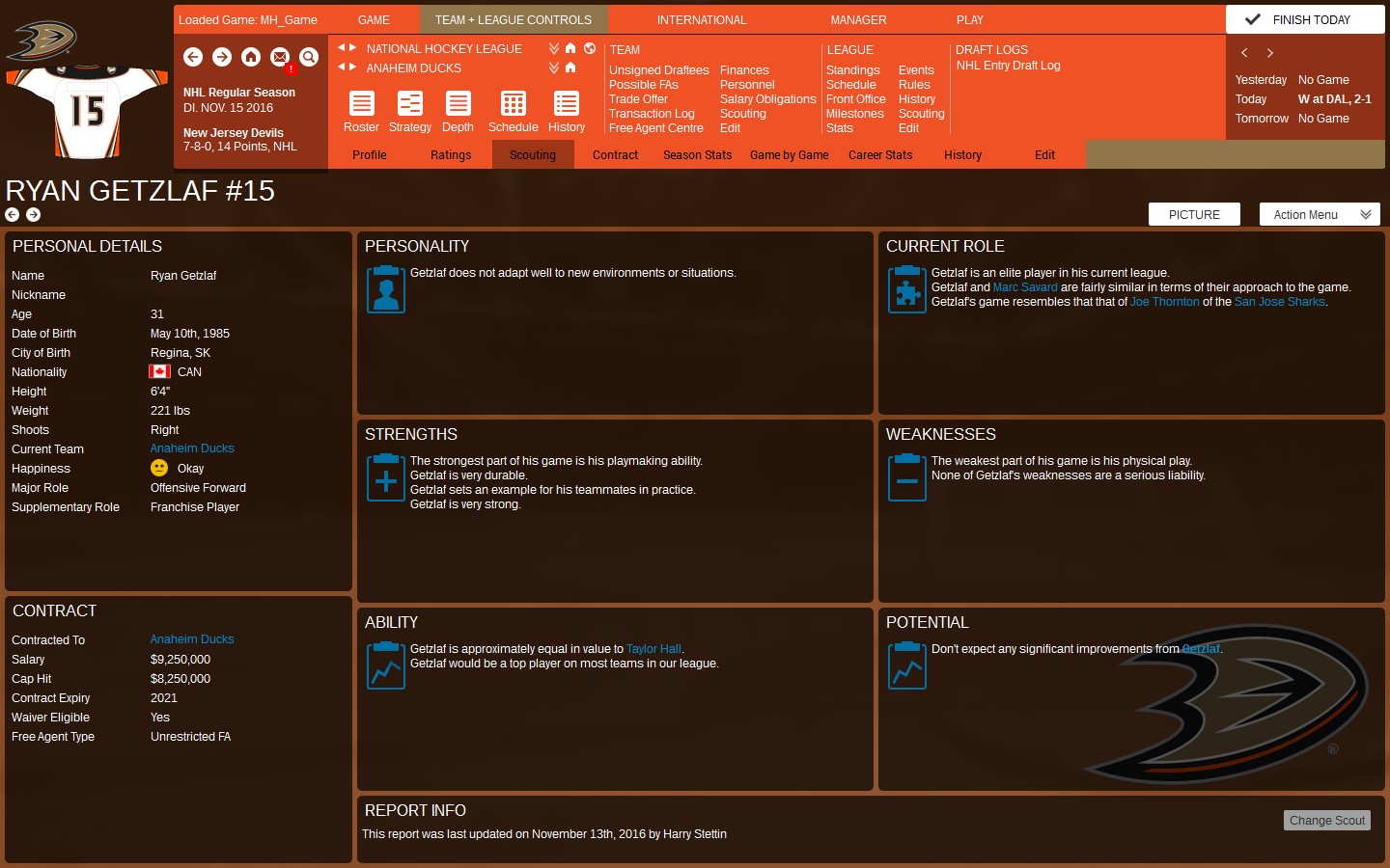 Captura 12: Franchise Hockey Manager 3