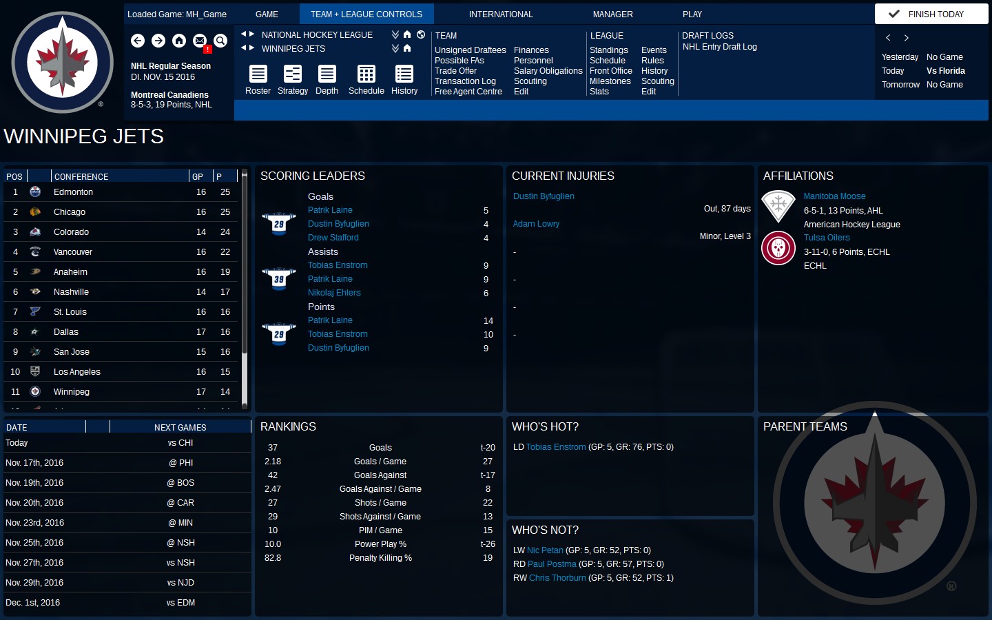 Captura 17: Franchise Hockey Manager 3