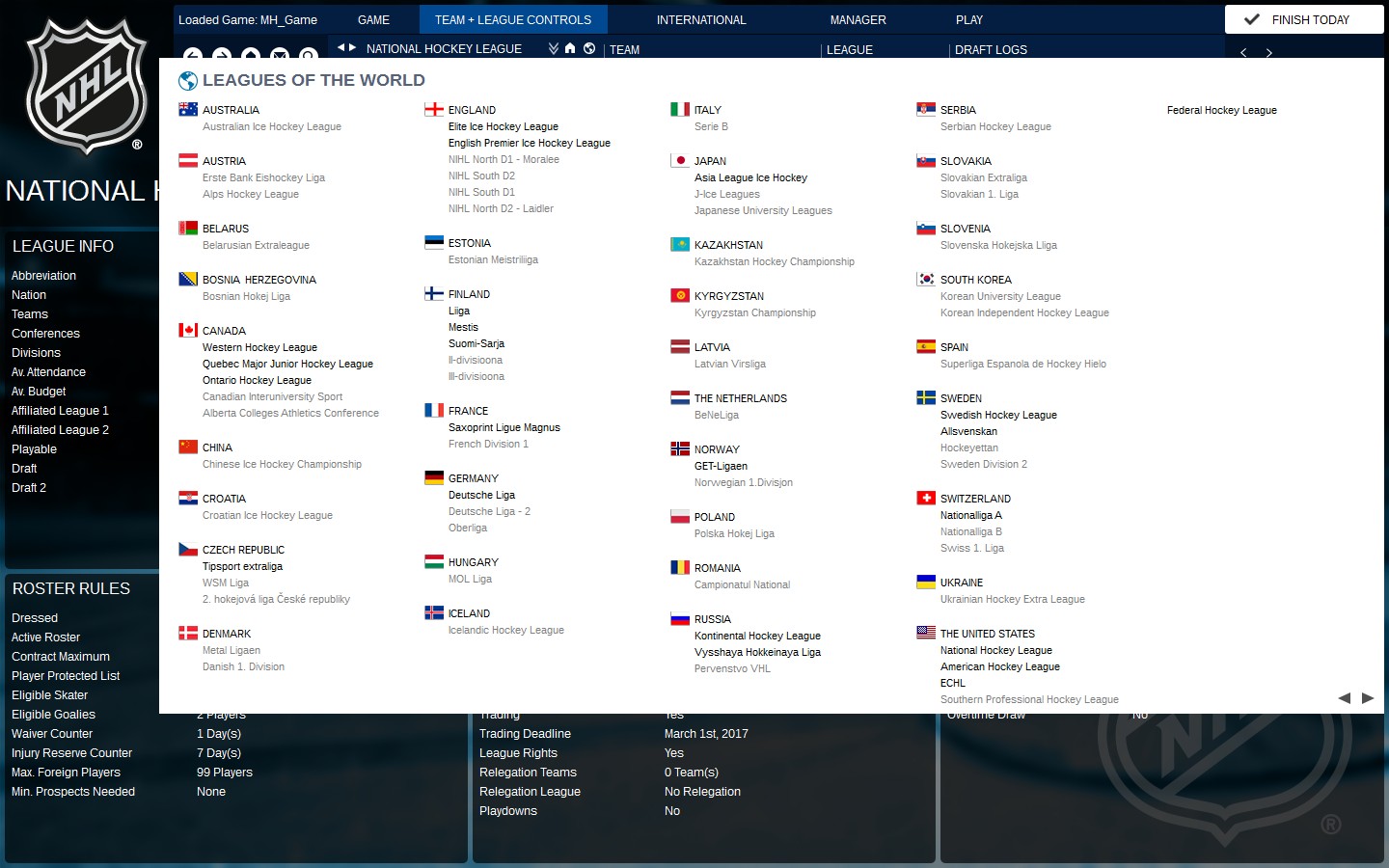 Captura 8: Franchise Hockey Manager 3