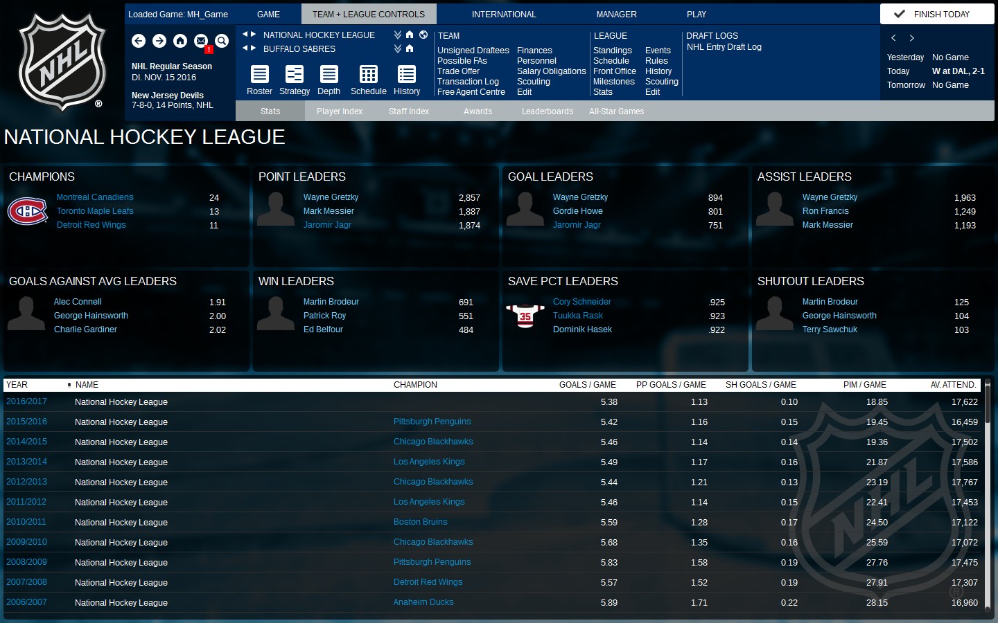 Captura 10: Franchise Hockey Manager 3