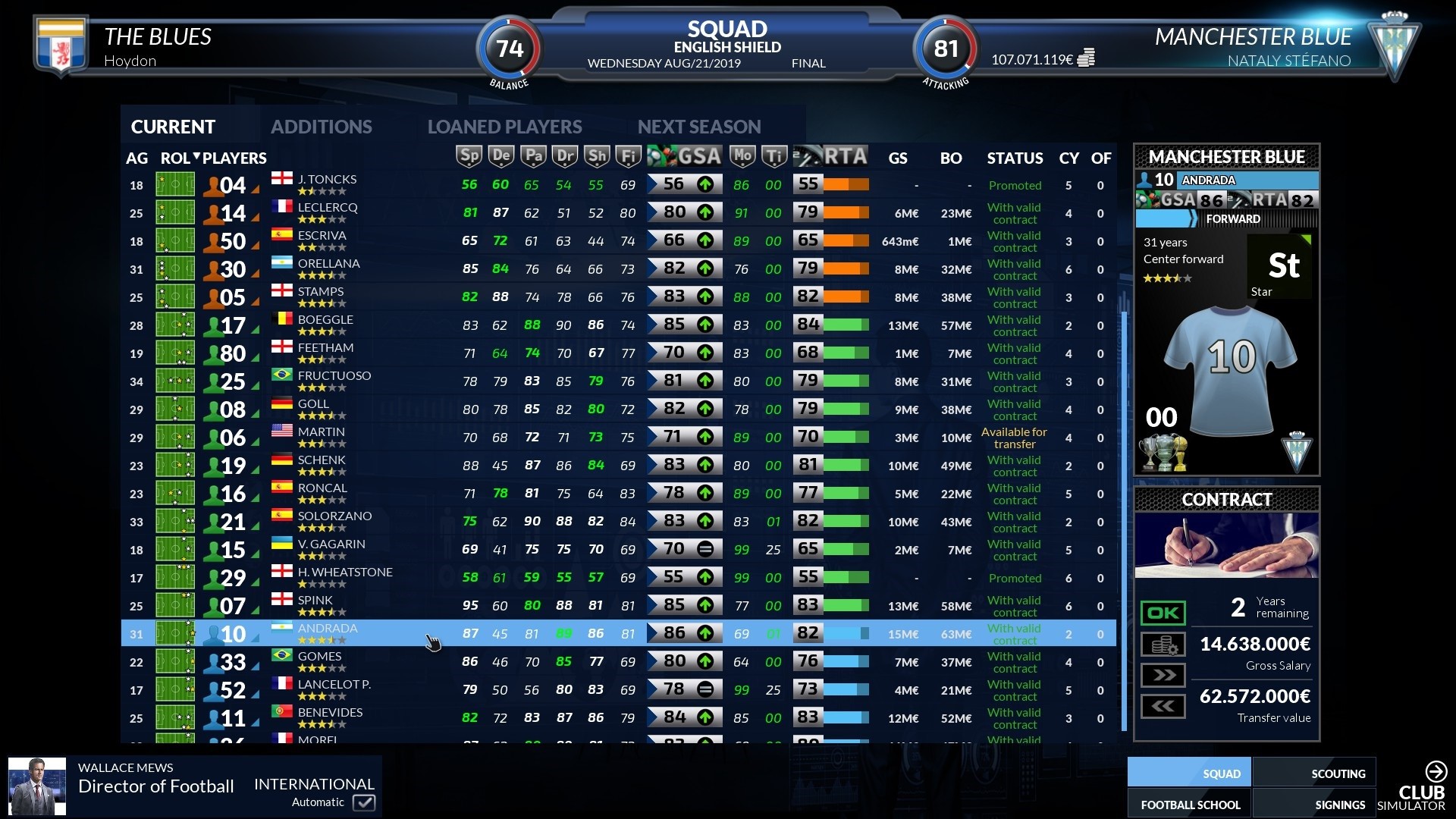 Captura 13: Football Club Simulator - FCS #21