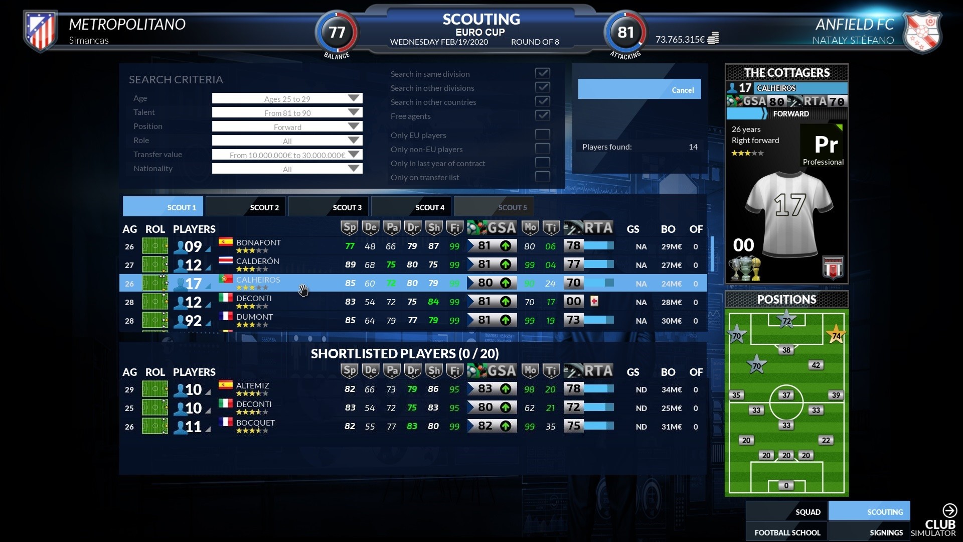 Captura 18: Football Club Simulator - FCS #21