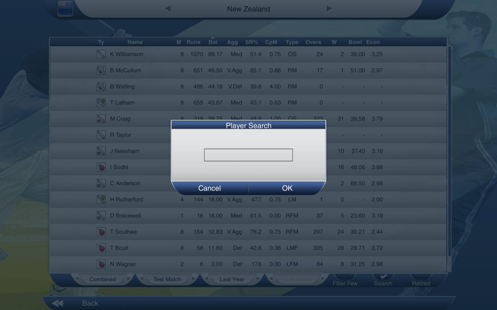 Captura 7: Cricket Captain 2015