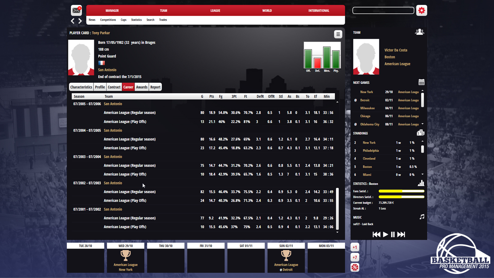 Captura 8: Basketball Pro Management 2015