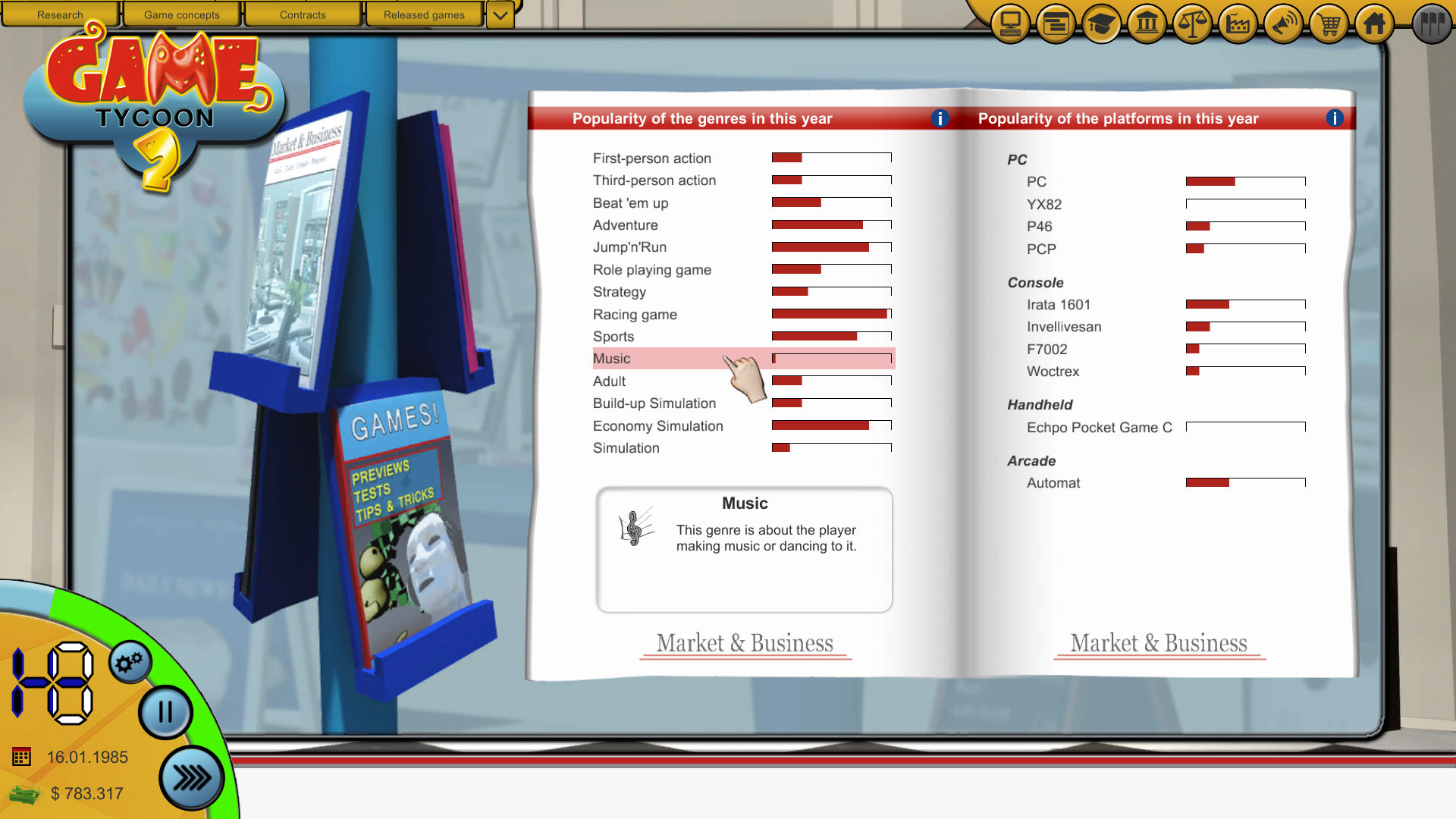 Captura 17: Game Tycoon 2
