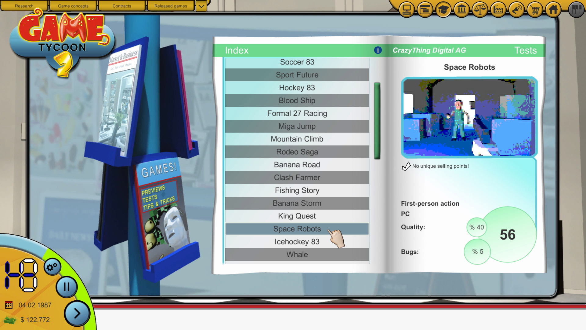 Captura 18: Game Tycoon 2