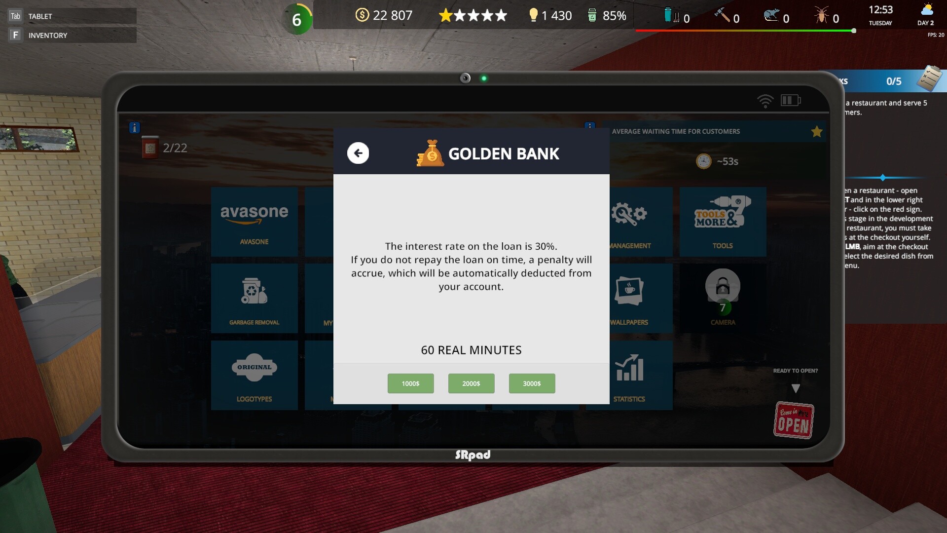 Captura 22: Cafe Owner Simulator