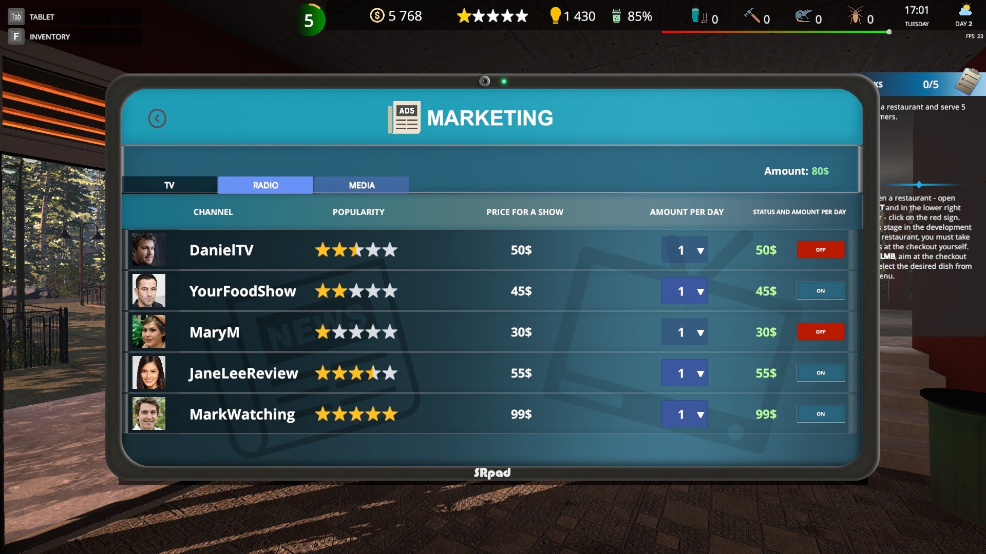 Captura 7: Cafe Owner Simulator